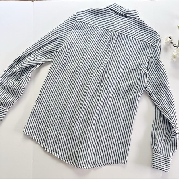 NEW Rodd & Gunn Sports Fit Navy and White Striped Shirt - Picture 12 of 14